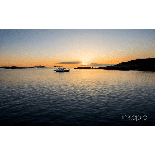 Scenery, Boat, Sunset