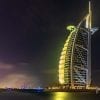 Landmark, Urban, Dubai, Burj Al Arab, Night