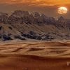 Scenery, Fossil Rock, Sunset, Desert, Dunes