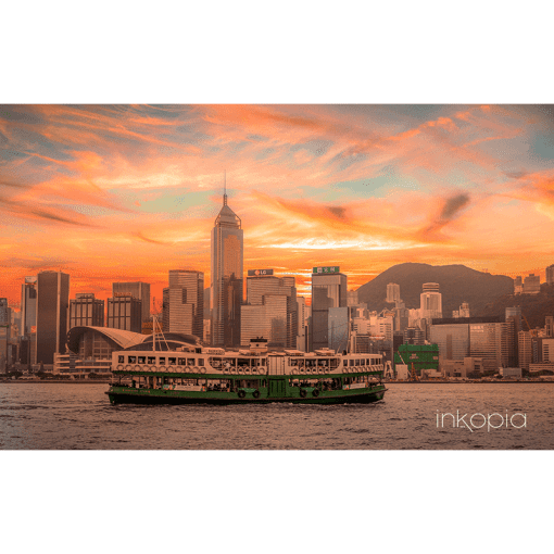 Urban, Sunset, Hong Kong, Skyline, Cityscape