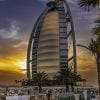 Landmark, Urban, Dubai, Burj Al Arab, Sunset
