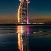 Landmark, Urban, Dubai, Burj Al Arab, Night