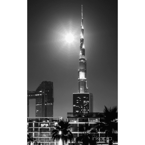 Landmark, Urban, Dubai, Burj Khalifa, Night