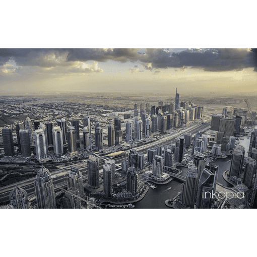 Urban, City, Skyline, Cityscape, Dubai, Sunset