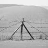 Monochrome, Scenery, Barbed wire, Desert