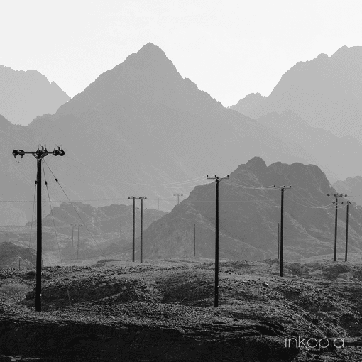 Monochrome, Scenery, Jebel, Mountain, Telecommunications
