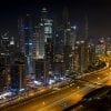 Urban, Dubai, Marina, Night, Skyline, Cityscape, Panoramic