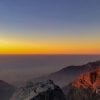 Scenery, UAE, Mountain, Sunset, Orange, Blue