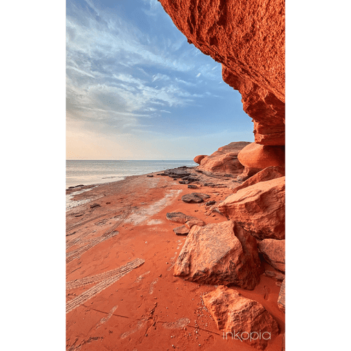 Scenery, Nature, UAE, Shuweihat, Rocks, Beach, Orange