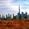 Landmark, Red, UAE, Dubai, Skyline, Burj Khalifa, Cityscape