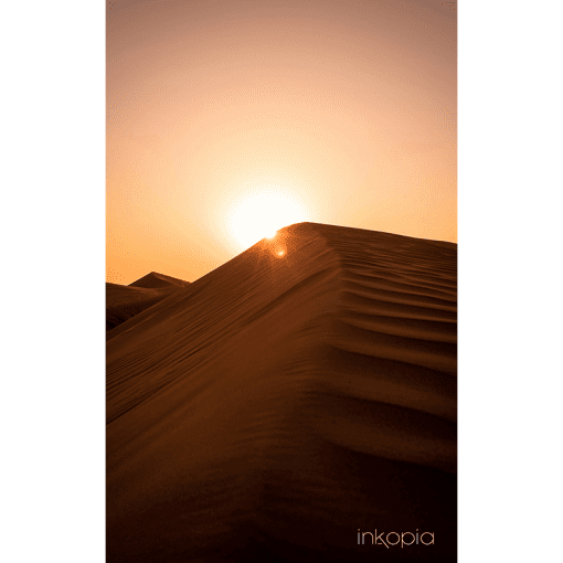 Scenery, Sunset, Sand, Sand dunes, Orange