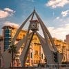 Urban, Clock, Roundabout, Time, Dubai, Landmark