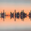 Landmark, Urban, Scenery, Dubai, United Arab Emirates, UAE, Cityscape, Orange, Sunset
