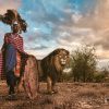 Fashion|People|Nature|Animal|Man|Tribe|Tribal|Lion|Africa|Headdress|WAD|World Art Dubai
